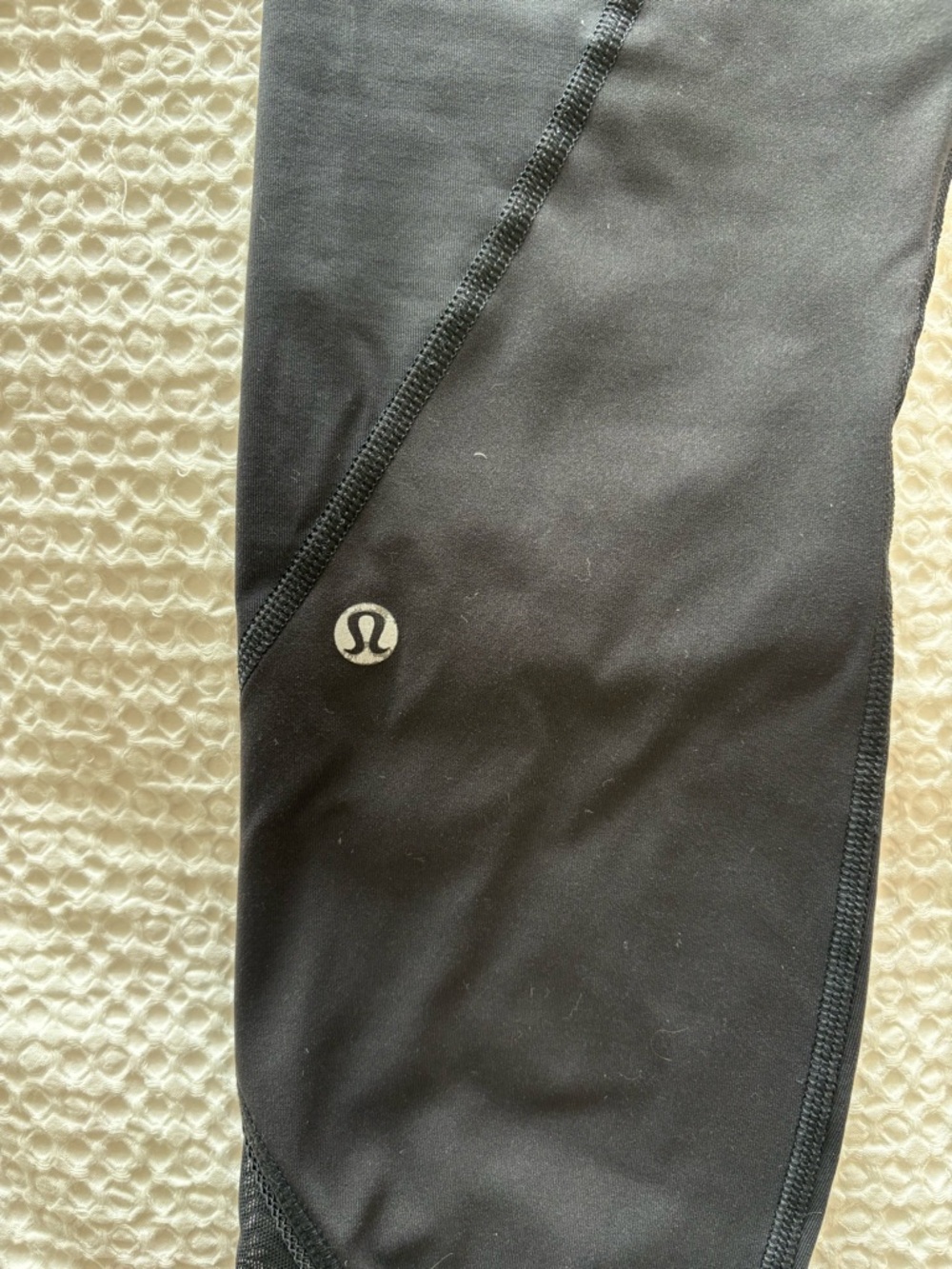 Lululemon Inspire Tight II Mesh Leggings Black Size 6 Luxtreme Zip Pocket - Picture 11 of 16